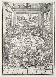 Aarteenvartija: Viimeinen ehtoollinen, 1491. tekijältä Michael Wolgemut