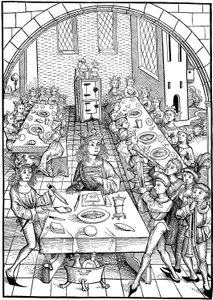 Kuvitus kirjaan Schatzkammer, 1490-1491 tekijältä Michael Wolgemut
