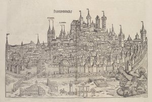 Nürnberg, 1493. tekijältä Michael Wolgemut