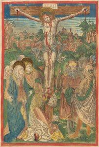 Die Kreuzigung mit der heiligen Maria Magdalena tekijältä Michael Wolgemut