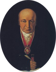 Muotokuva Aleksanteri Baranovista, Russian-American Companyn johtajasta, Venäjän Alaskan ensimmäisestä kuvernööristä, 1818