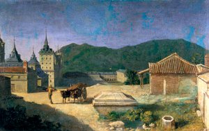 Näkymä Escorialille, Espanja, 1700-luvun alku
