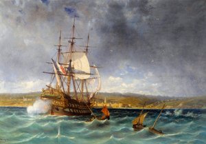 Veteraani saapumassa Concarneau Detailin satamaan. Michel Bouquet