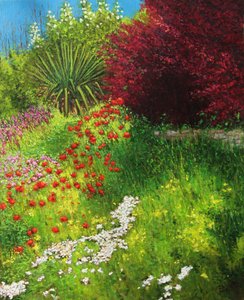 kukkainen pankki (öljymaalaus)