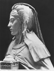 Nantes, Pyhän Pietarin ja Paavalin katedraali, Bretagnen herttua Francis II:n hauta ja Marguerite of Foix, Temperancen päällikkö, 1502-07 (marmorista valettu kipsi)