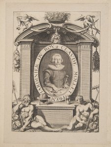 Claude Mollet, ensimmäinen Royn puutarhuri, Theater des Plans et Jardinages, pub.1652 (kaiverrus)