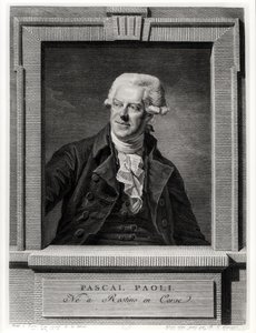 Pascal Paolin muotokuva, kaiverrus Benoit Louis Henriquez (1732-1806) 1793 tekijältä Michel Martin Drolling