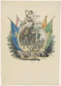 Mitali Leidenin yliopiston vapaaehtoisten metsästäjien kanssa, 1830