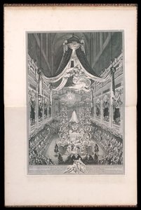 Elisabeth Thérèse of Lorraine Sardinian kuningatar, Notre Dame de Parisin kirkossa XXII. SYYSKUU M.DCC.XXXXI. (Lorrainen Elisabeth Thérèsen, Sardinian kuningattaren hautajaiset Pariisin Notre Damen kirkossa 22. syyskuuta 1. tekijältä Michel de Bonneval