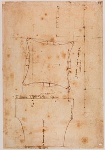 Pääkaupungin pohjapiirros ja korkokuva, 1500-luku (piirustus). tekijältä Michelangelo (after) Buonarroti
