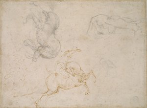 Ratsumiehen lataus ja muita tutkimuksia, 1500-luku tekijältä Michelangelo Buonarroti