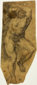 Nouseva alaston mies tekijältä Michelangelo Buonarroti