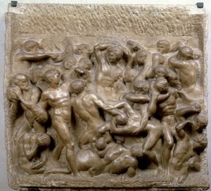 Kentaurien taistelu tekijältä Michelangelo Buonarroti