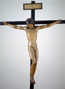 Krusifiksi, n.1492-94 (polykromipuuta). tekijältä Michelangelo Buonarroti