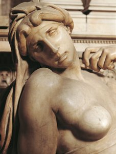 Aamunkoitto (Aurora), yksityiskohta Michelangelon (1475-1564) Lorenzo de