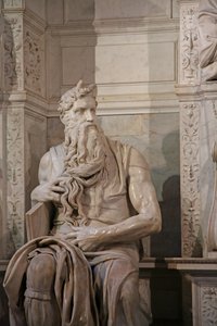Yksityiskohta Mooseksesta Julius II:n haudasta, 1515 marmoria