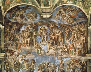 Viimeinen tuomio, Sikstuksen kappelilta tekijältä Michelangelo Buonarroti
