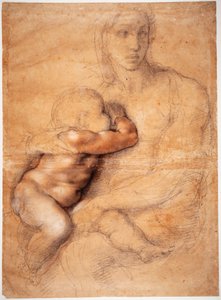 Madonna ja lapsi tekijältä Michelangelo Buonarroti