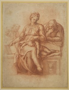 Hiljaisuuden neitsyt, noin 1538 tekijältä Michelangelo Buonarroti