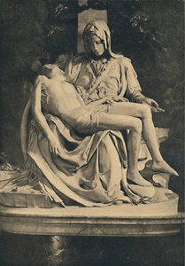 Roma - Pyhän Pietarin basilika. Michelangelon Pieta, 1910 tekijältä Michelangelo Buonarroti