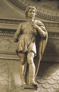 St Proculus, Michelangelo (1475-1564), San Domenicon kirkko Bolognassa, Emilia Romagna tekijältä Michelangelo Buonarroti