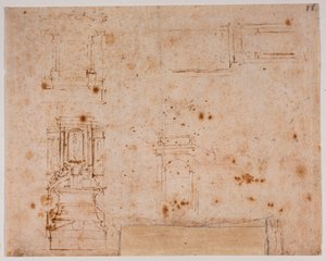 Uutta sakastia varten laaditut hautamuistomerkkien tutkimukset tekijältä Michelangelo Buonarroti