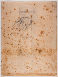 Tutkimus pylvästä ja kättä varten tekijältä Michelangelo Buonarroti