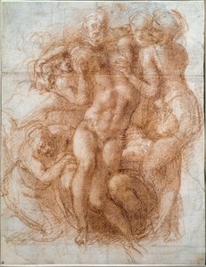 Tutkimus Pieta Deposition of Christ (piirustus tekijältä Michelangelo Buonarroti