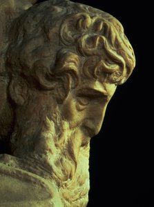 Voiton nero Michelangelo Buonarroti 1475-1564 yksityiskohta keskeneräisestä päästä, 1527-28 marmori ks. 52671.