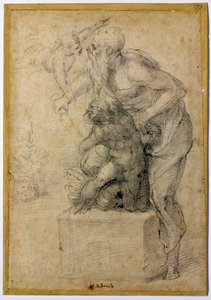 Iisakin uhri, noin 1535 tekijältä Michelangelo Buonarroti