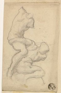 Kaksi kamppailevaa hahmoa tekijältä Michelangelo Buonarroti
