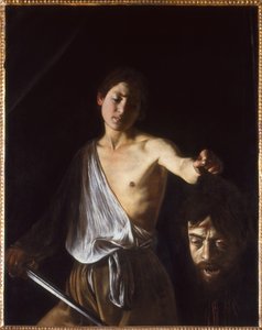 Daavid Goljatin pään kanssa, 1609-1610.