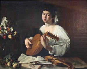 Luuttisoittaja, c1595.