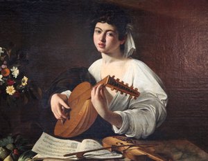 Luuttisoittaja, c1595.