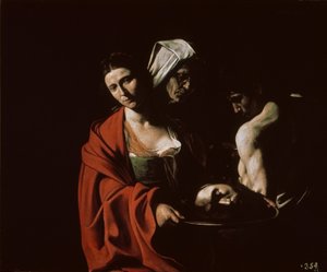 Salome Johannes Kastajan pään kanssa, n. 1607.