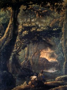 Nokanmetsästys, Michelangelo Cerquozzi, joka tunnetaan nimellä Michelangelo delle Battaglie (1602-1660), öljy kankaalle, 67x51 cm.