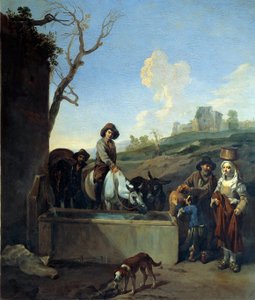 Michelangelo Cerquozzin (Michelangelo delle Battaglie) maalaus vesikulhosta (1602-1660)