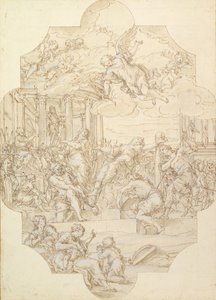 Pyhän Anastasian marttyyrikuolema, 1721. tekijältä Michelangelo Cerruti