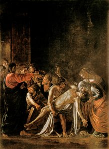 Lasaruksen ylösnousemus (katso myös 232098,94,95) tekijältä Michelangelo Merisi Caravaggio
