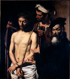 Ecce homo Michelangelo Merisin maalaus, joka tunnetaan nimellä Caravaggio (Caravaggio tekijältä Michelangelo Merisi da Caravaggio