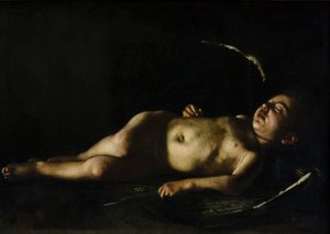 Nukkuva Amor tekijältä Michelangelo Merisi da Caravaggio