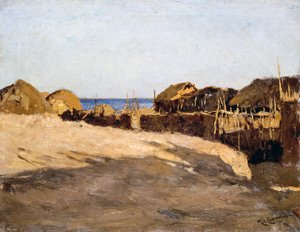 Eritrean maisema, Michele Cammarano (1835-1920)