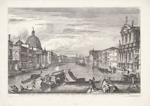 Venetsian Grand Canal Coenobium D:n suuren kanavan esite: selkeät viivat (...) (otsikko esineessä) Gezichten op Venetië (sarjan nimi) Upeat ja valikoidut näkymät Venetsian kaupunkiin (sarjan nimi)