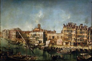 Näkymä Canal Grandelle Fondamenta Del Vinistä, 1736-1737. tekijältä Michele Marieschi