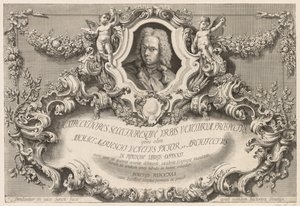 Näkymät Venetsiaan: Frontispiece - otsikkosivu, 1741. tekijältä Michele Marieschi