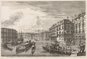Näkymät Venetsiaan: Canal Grande tekijältä Michele Marieschi
