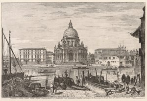 Näkymät Venetsiaan: S. M. Della Salute tekijältä Michele Marieschi