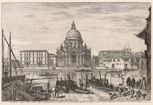 Näkymät Venetsiaan: S. M. Della Salute, 1741. tekijältä Michele Marieschi