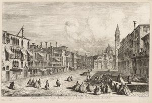 Näkymät Venetsiaan: S. Maria Formosa, 1741. tekijältä Michele Marieschi