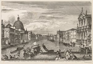 Näkymät Venetsiaan: Santa Chiara, 1741. tekijältä Michele Marieschi